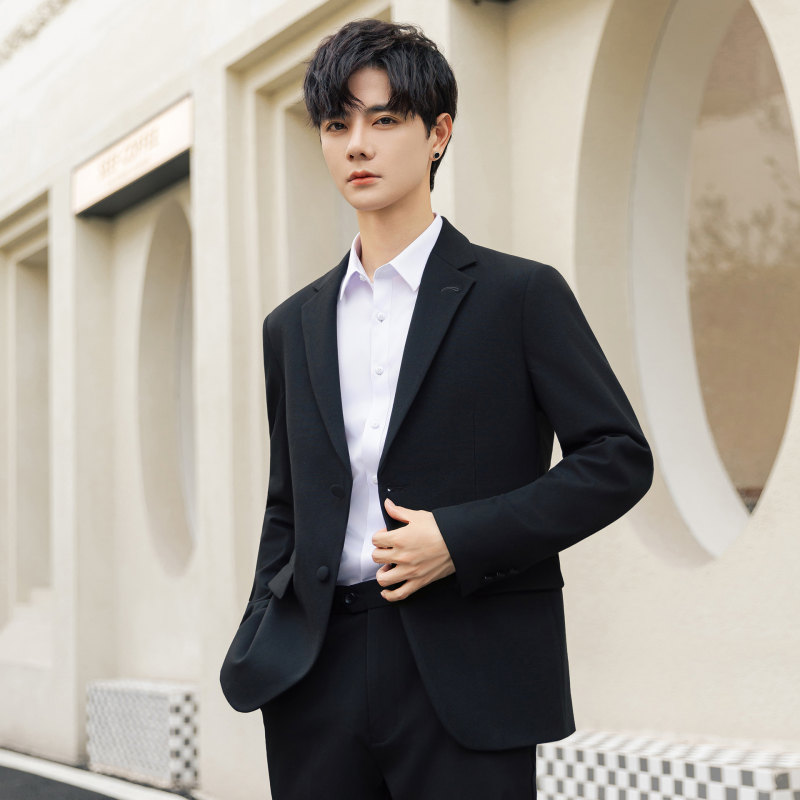 男士休闲西服2025春秋季新款痞帅韩版宽松高级感小西装外套单上衣