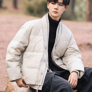 羽绒服男2025年新款冬装短款潮流男士保暖时尚外套冬季立领鸭绒