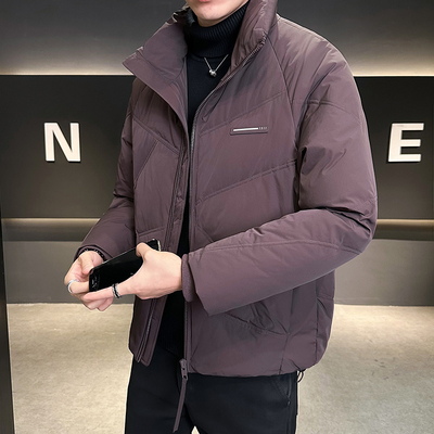 羽绒服男装潮牌2025冬季新款韩版爆款帅气白鸭绒休闲加厚保暖外套