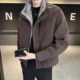 座山雕外套棉服男款冬季2026新款加绒加厚棉袄潮流帅气男冬装棉衣