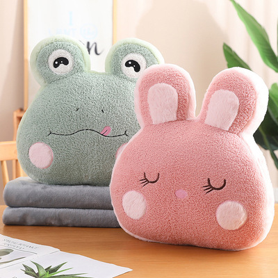 抱枕被子两用加厚办公室折叠午睡枕头毯子二合一沙发汽车靠枕车载