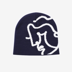 TBRE ARTS「沉睡的维纳斯」简笔画提花直拉毛线帽