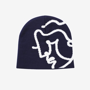 TBRE 维纳斯」简笔画提花直拉毛线帽 ARTS「沉睡