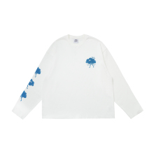 TBRE保暖华夫格无螺口云朵印花长袖