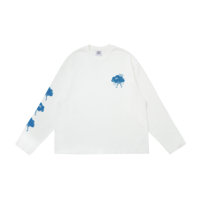 TBRE「云朵」保暖华夫格无螺口印花长袖