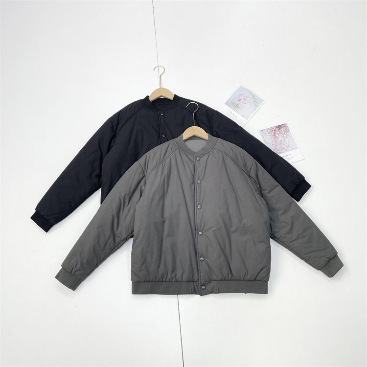 D2好品休闲有型25冬新款基础立领长袖棒球服夹克棉服宽松男女同款