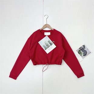 套头经典 圆领字母贴花长袖 卫衣 简约百搭2025秋冬新款 Y2美国大牌