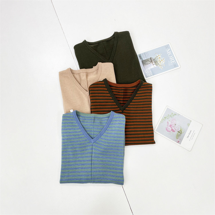 H1复古慵懒感~25年冬季V领长袖羊毛线衣套头保暖经典款上衣打底衫,女装/女士精品,毛衣,淘宝优惠券,粉丝福利购,淘宝优惠卷