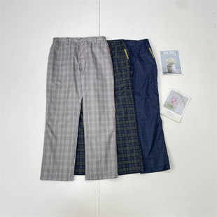 情侣款 25外贸单女男士 长裤 直筒裤 格 D5F系 休闲裤 含网布内衬户外裤