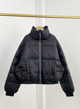 G7外单纯元she货棉服2025冬季新款女宽松立领加厚保暖面包服外套