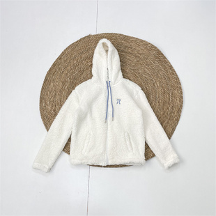 卫衣开衫 女百搭羊羔毛连帽拉链长袖 柔软舒适 25秋冬新款 C6外单纯元