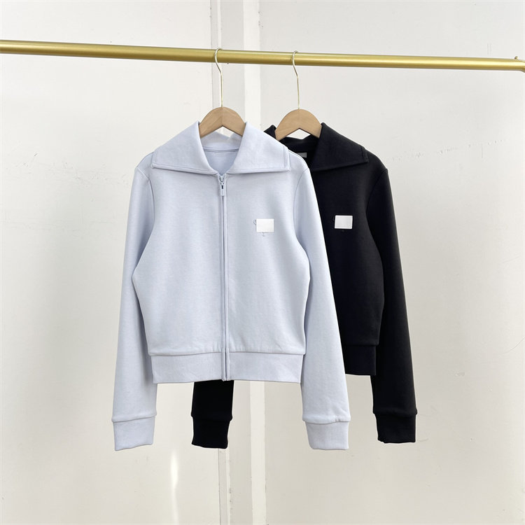 H3精梳好面料奢货运动款小外套纯元26春新款开衫直筒翻领长袖拉链