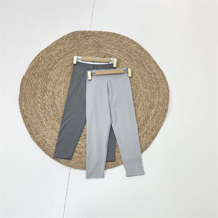 灰调打底裤 女士基础款 26春新款 弹力瑜伽裤 七分裤 百搭修身 G1外单O