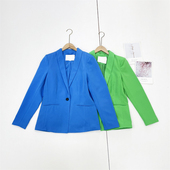 外套上衣西服版 女长袖 型正通勤款 时尚 P显白色系 西装 外单25秋新款