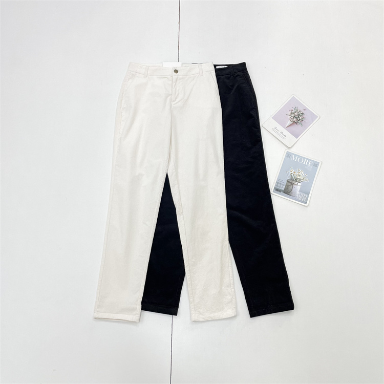 G399%棉灯芯绒~外单纯元25冬新款女士长裤小脚裤休闲裤品质款女裤