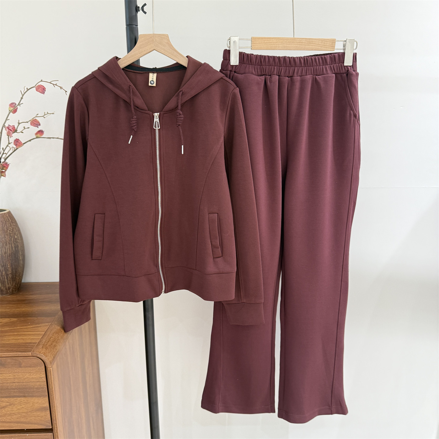 中老年妈妈装秋装时尚套装2025新款中年洋气拉链休闲运动装两件套