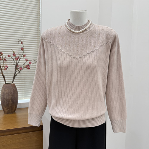 妈妈装加绒毛衣女2025新款