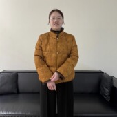 中老年女士国风新年款 妈妈冬装 白鸭绒羽绒服加厚外套2025新款 外套