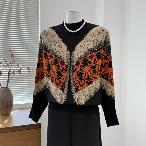 中老年人女秋冬时尚打底小衫