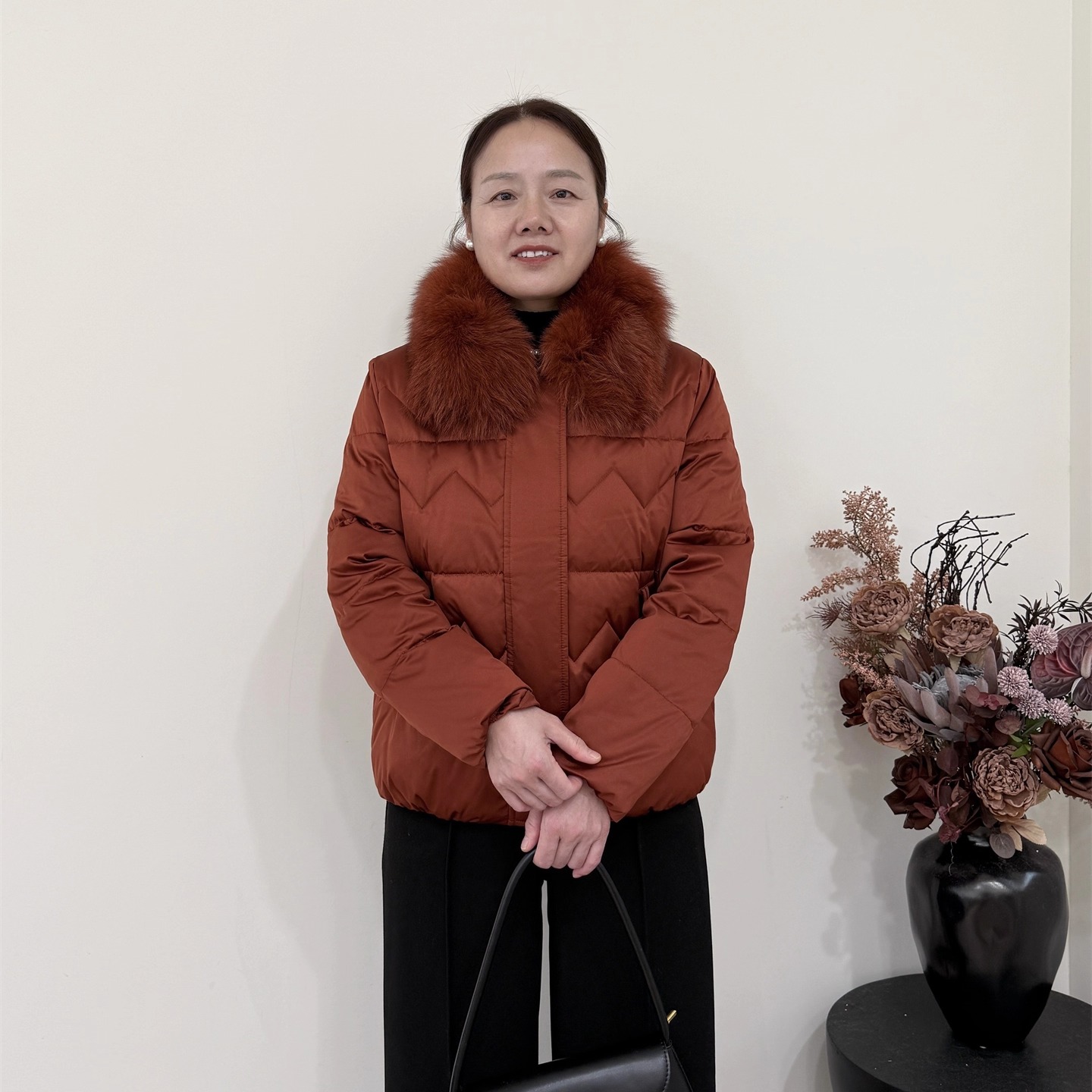 中老年妈妈装羽绒服宽松加厚