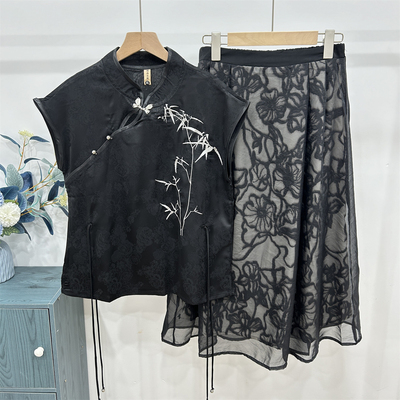 妈妈款套装禾美人中老年女装裙子