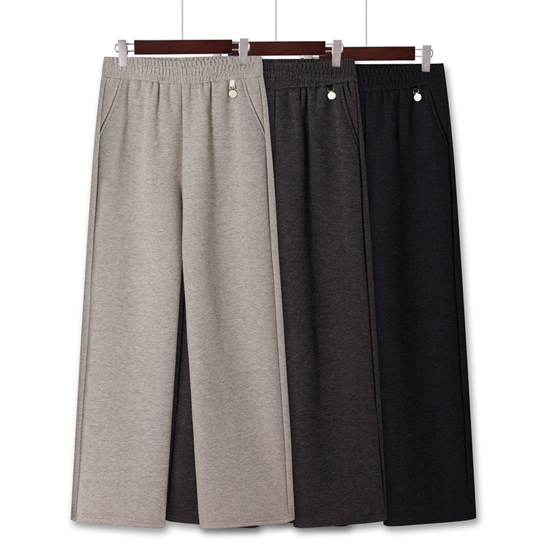 中年妈妈裤子春秋2025新款40岁中老年女裤洋气直筒高腰时尚休闲裤