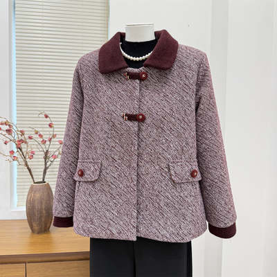 妈妈秋冬装羽绒棉服保暖棉衣