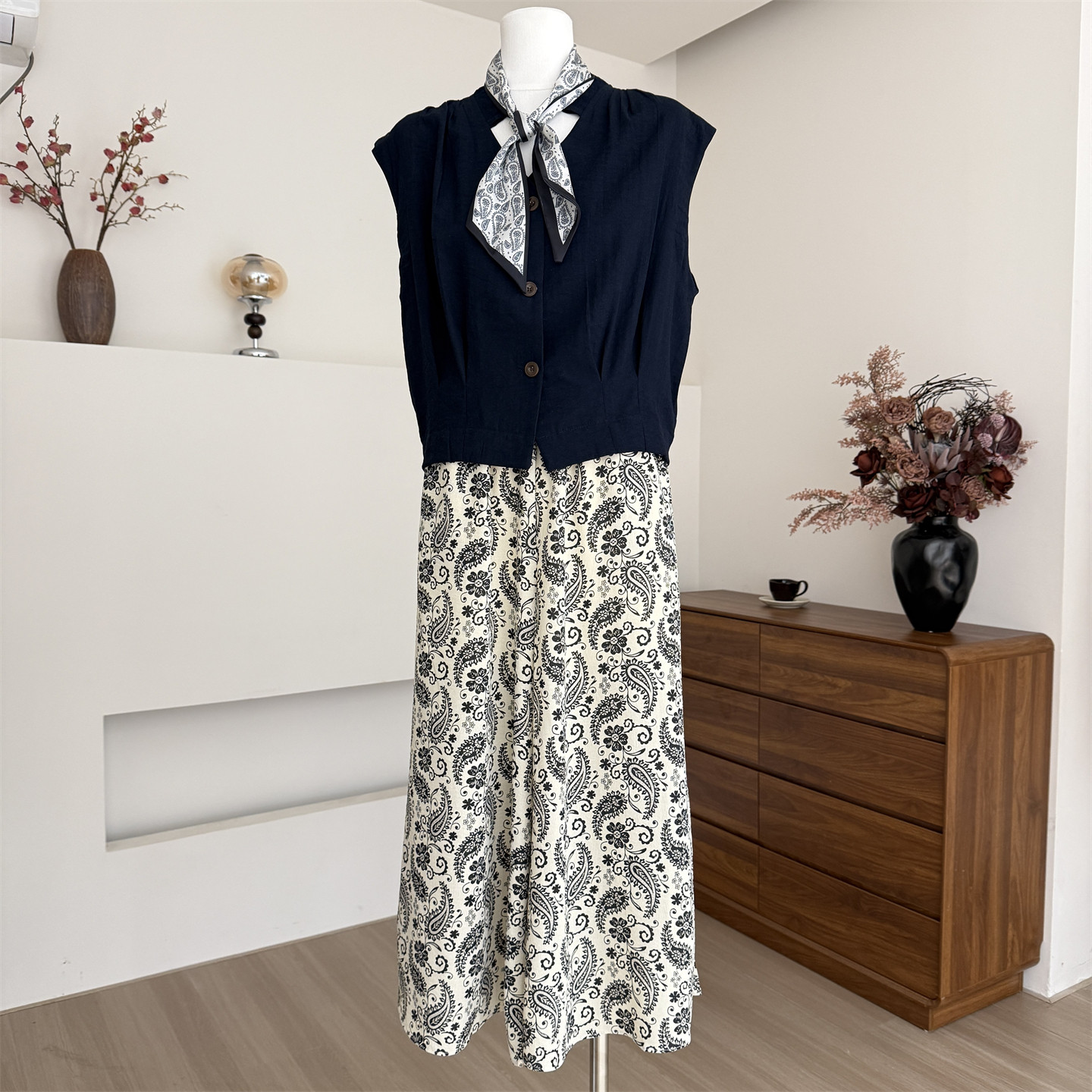 妈妈夏装高级感半身裙子2026新款中老年女装夏季端庄大气两件套装