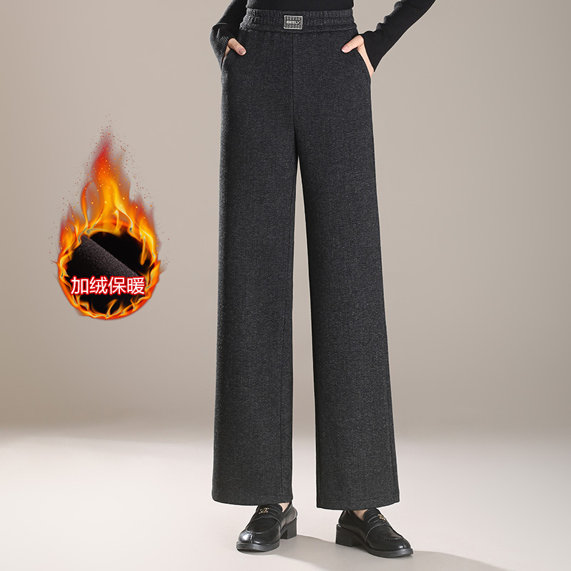 妈妈裤子秋冬季直筒裤