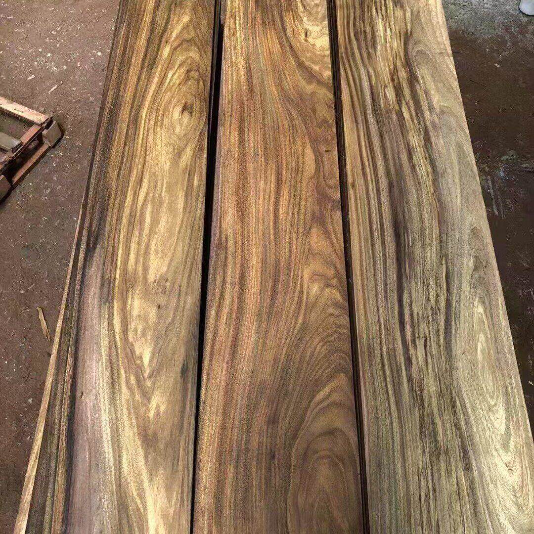 刚果奥坎木圆盘豆菜板板材规格料户外园林非洲进口木材硬木实木板