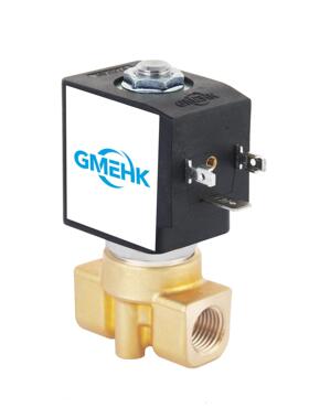 冠淼食品级黄铜两位两通咖啡机饮品机电磁阀solenoid valve