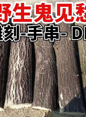 野生鬼见愁木桩用于雕刻作用镇宅雕刻手串佛珠念珠DIY文玩饰品