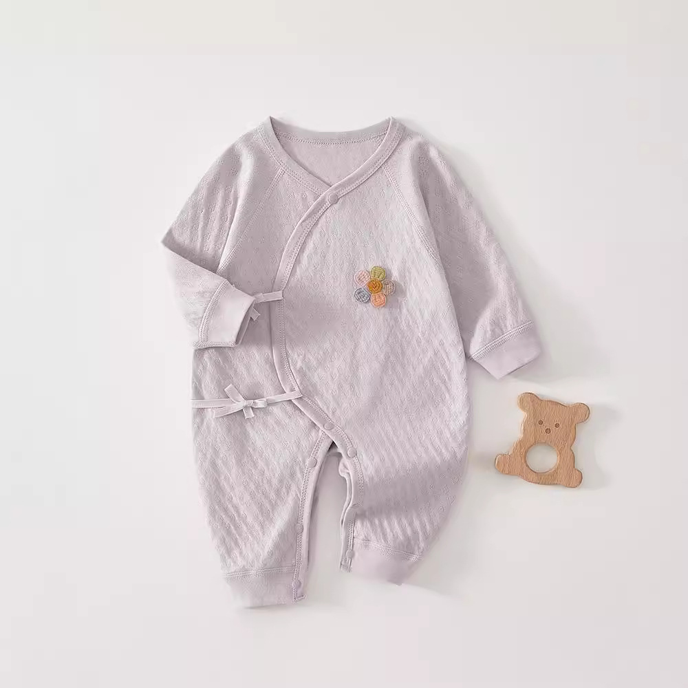 三折品牌清仓撤柜亲子装婴幼儿春秋哈衣新生儿宝宝衣服婴儿连体衣
