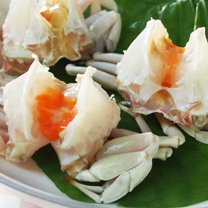 【十盒装】新元宝蟹肉去壳蟹排纯蟹肉东山岛水产净重300g/盒5-7只