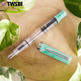 TWSBI三文堂ECO活塞钢笔透明笔杆大容量储墨学生用练字送礼高颜值