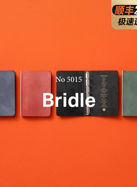 日本PLOTTER活页笔记本Bridle牛皮M5手帐本高颜值真皮本软皮mini