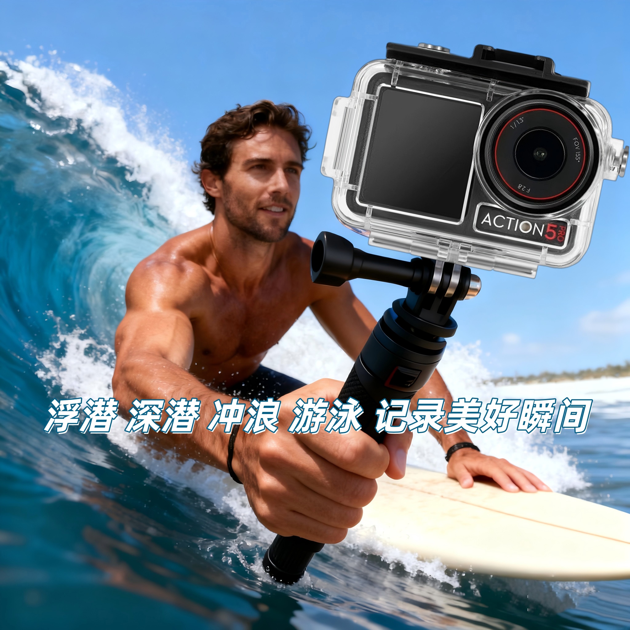 大疆DJIAction5PRO/4/3防水壳