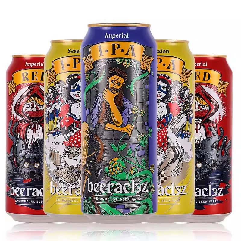 德国进口爱士堡童话系列精酿啤酒社交IPA帝国世涛红啤500ml*24罐