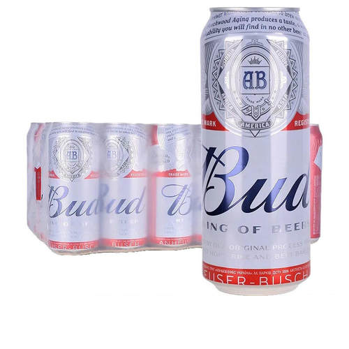 进口百威Budweiser啤酒500ml