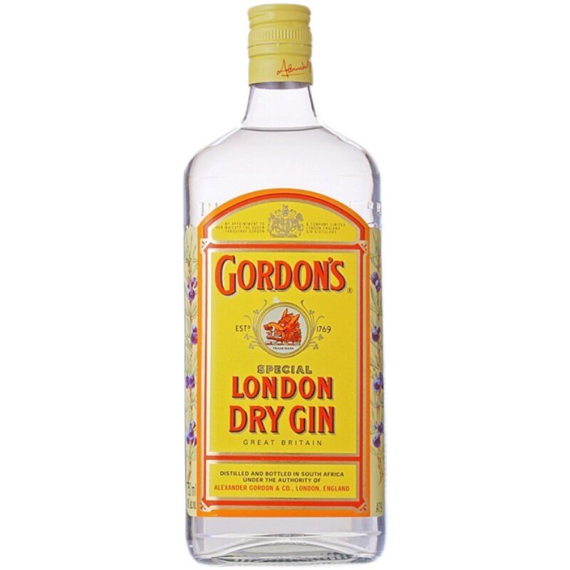 南非进口洋酒哥顿金酒杜松子酒干味毡配制酒750ml单瓶装