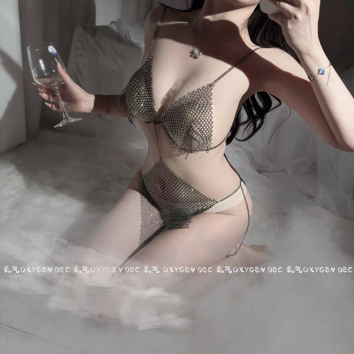 欧美挂脖辣妹睡裙女性感