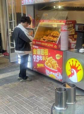 爆款炸鸡展示柜韩式炸鸡冷藏柜商用正新鸡排台式展柜鸡架保温展台