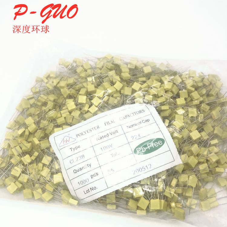 校正电容102J/103J/104J/224J/105J/100V/100nF/0.1uF/1UF63V插件