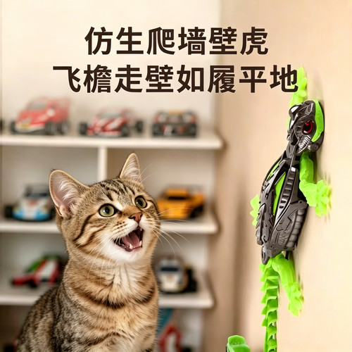 猫玩具电动仿真壁虎遥控玩具