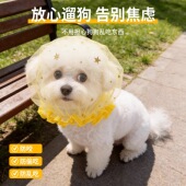 狗狗网纱头套防偷吃嘴罩小型犬泰迪比熊透气面罩防乱吃防误食嘴套