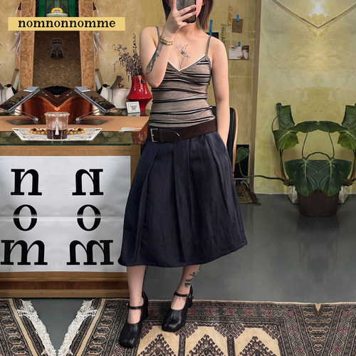 春夏少女感花边条纹纯色吊带背心