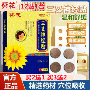2送1 3送2葵花三叉神经痛头痛头疼偏头疼止痛贴膏贴专用缓解