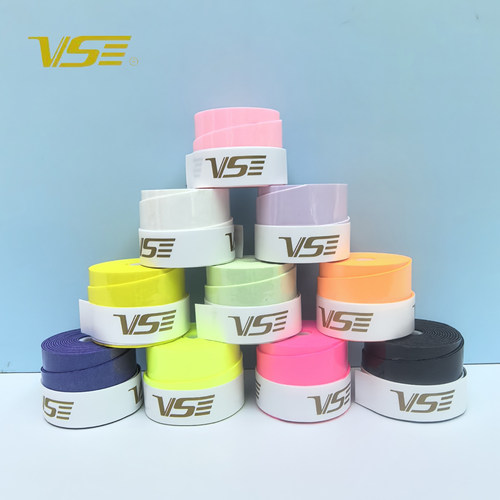 VSE多彩色网球拍手胶吸汗带