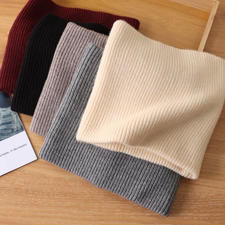 秋冬羊绒脖套男女颈椎假领加厚保暖羊毛线针织护脖子围巾套头围脖