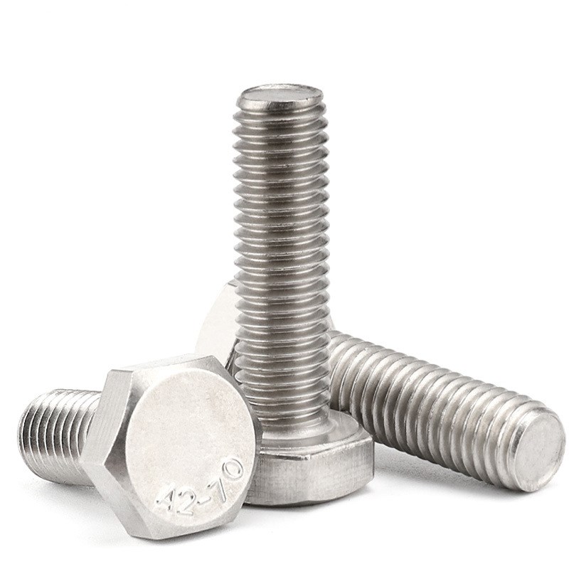 304不锈钢DgIN933外六角螺栓螺丝六角头螺杆M14M16M20M24M30M33